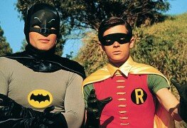 Adam West and Burt Ward in Batman.