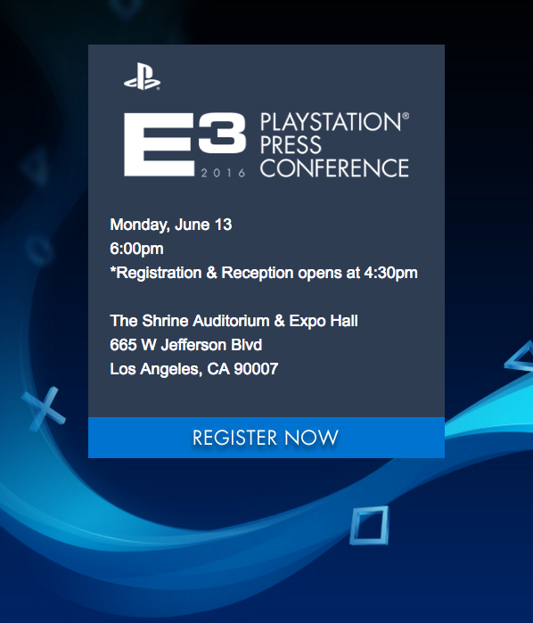 E3 2016 Sony